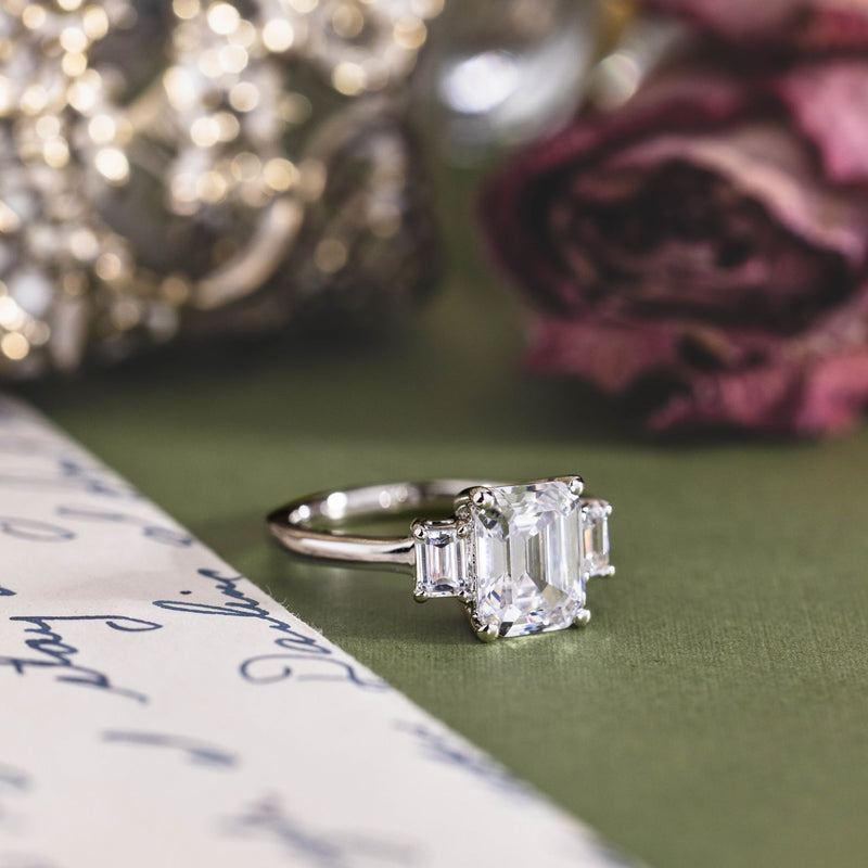 emerald-cut-diamond-three-stone-engagement-ring-emerald-cut-diamond-side-stones-the-marlowe-rustic-and-main