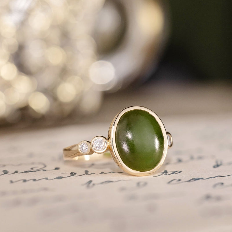 oval-green-nephrite-jade-ring-diamond-accents-bezel-setting-the-delfi-rustic-and-main