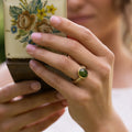 oval-green-nephrite-jade-ring-diamond-accents-bezel-setting-the-delfi-rustic-and-main