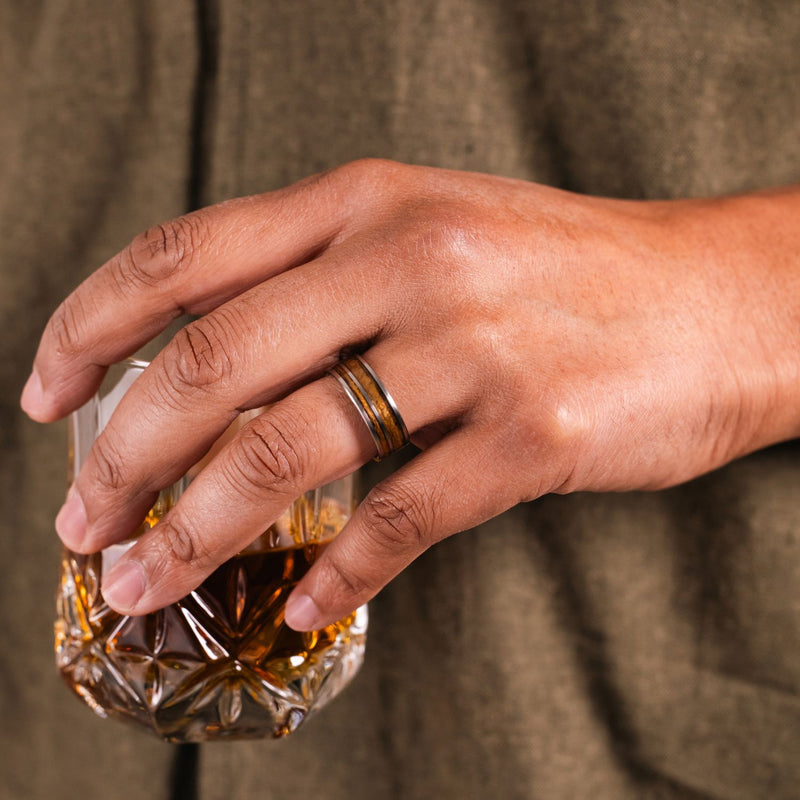 the-battleship-titanium-wedding-band-teak-wood