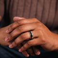 the-coast-guard-mens-silver-wedding-band-coast-guard-uniform-metal-inlay
