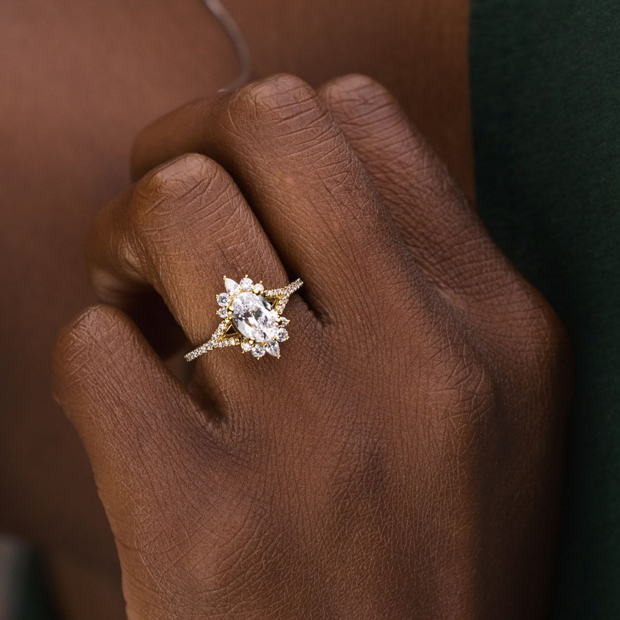 vintage-inspired-oval-diamond-engagement-ring-starburst-diamond-halo-pave-split-shank-setting-the-genevieve-rustic-and-main