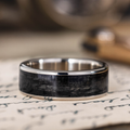 :: The Speakeasy Men's Band Shown in 8mm Wide White Gold