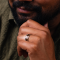 ::Shown in Yellow Gold | 8mm Wide | Medium Antler