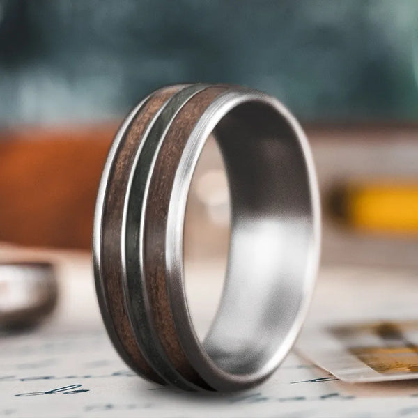Custom Design - 3-Inlay Narrow Center Ring 0NCma53jQ7k83jIeFh1vJISV