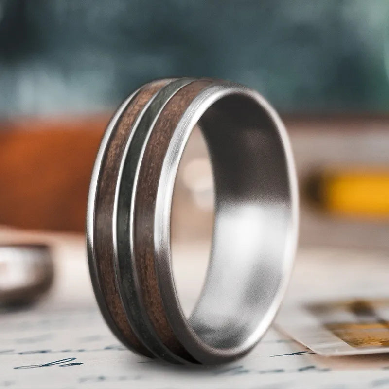 Custom Design - 3-Inlay Narrow Center Ring 0NCma53jQ7k83jIeFh1vJISV