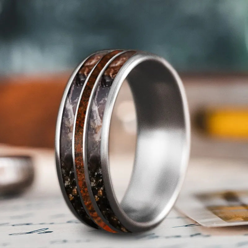 Custom Design - 3-Inlay Narrow Center Ring OHZxj9p5Vad5YJsbEAKkR8oC