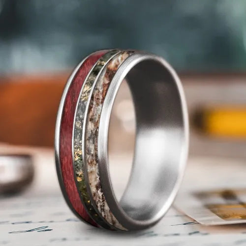 Custom Design - 3-Inlay Narrow Center Ring _o8YcN8O4DQgIagsP6Hwj5c5
