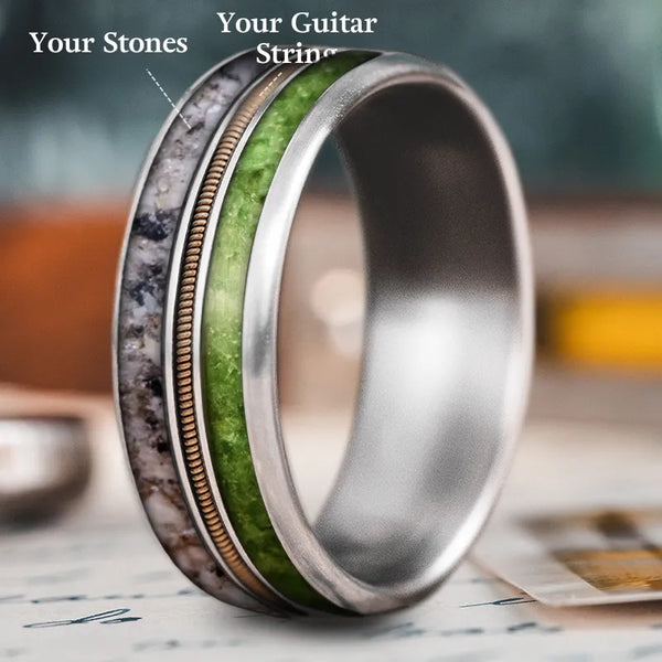 Custom Design - 3-Inlay Metal Center Ring NWzVGJzsmgYjLUdRIaOpduU6