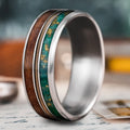 Custom Design - 3-Inlay Metal Center Ring 7L6UTlzJqMRcCrvmPV8PU5ob