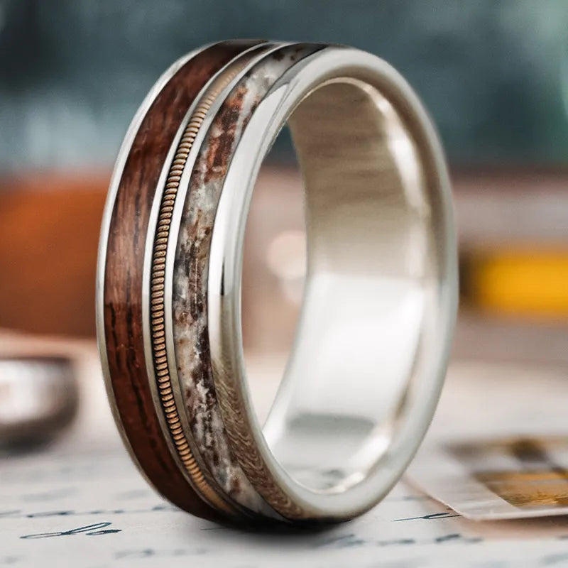 Custom Design - 3-Inlay Metal Center Ring H2dLe3UZlUAGC8bo0qMF4eFT