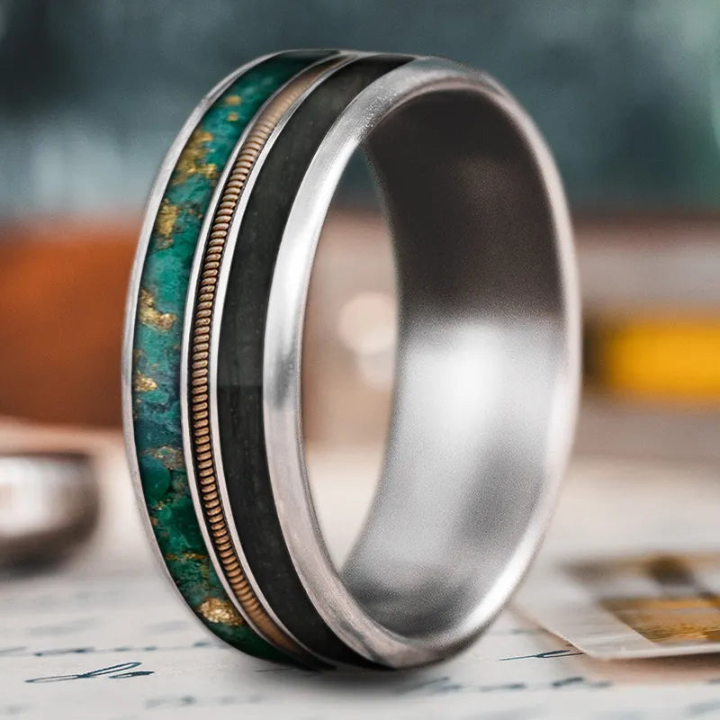 Custom Design - 3-Inlay Metal Center Ring VS3It2MUAQQEpq8oHluSKOBn