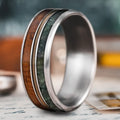 Custom Design - 3-Inlay Metal Center Ring FwPQReXWD8O1h4VOLPs63whU