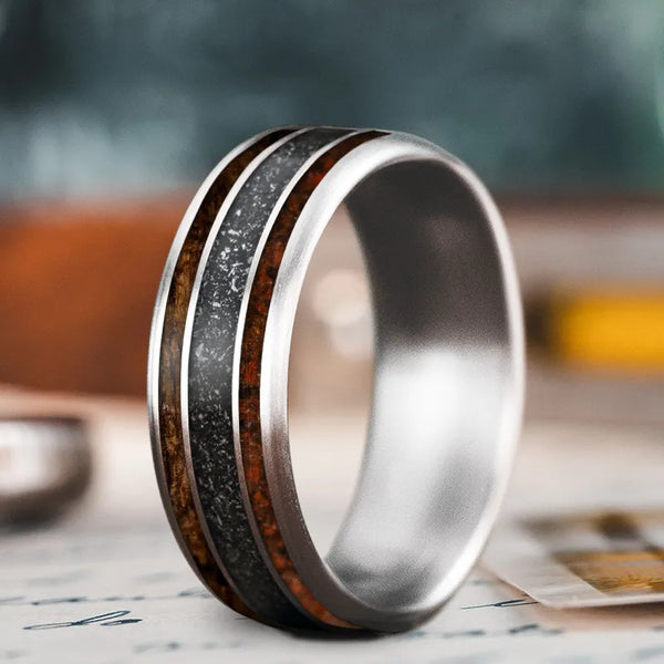 Custom Design - 3-Inlay Wide Center Ring 7DHv1kpkEBj8xbXOYOAMrgQJ