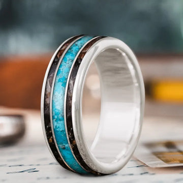 Custom Design - 3-Inlay Wide Center Ring S5GgVO8geqZ1KXbGAAsAhPNu
