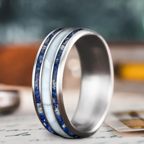 Custom Design - 3-Inlay Wide Center Ring ywly2A8LJ8HJuWhUkIm4aq0M