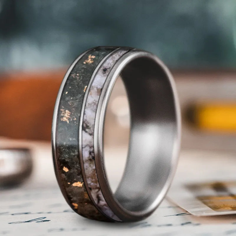 Custom Design - 2-Inlay Offset Ring uIq3sf4PtkwaeGSh9nKGvley