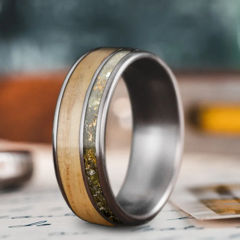 Custom Design - 2-Inlay Offset Ring vUIQEZaMWwcfMMGuh0oFPXdN