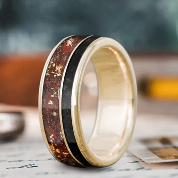 Custom Design - 2-Inlay Offset Ring qrm0WJrC2QuVwki6LkqbsEAG