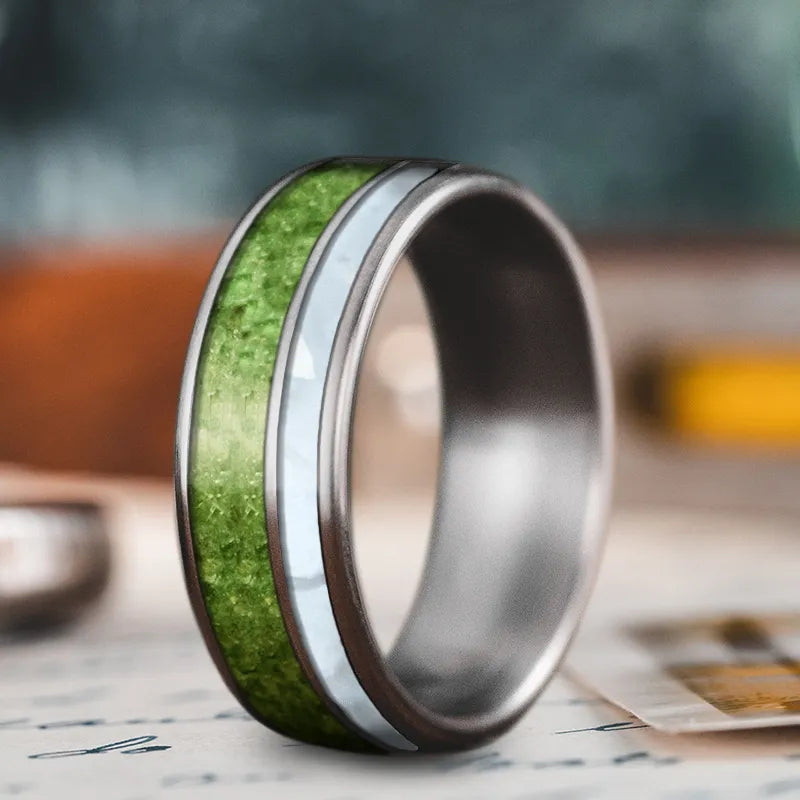 Custom Design - 2-Inlay Offset Ring TsNOXdiYl25cKEq9msZFKpMd