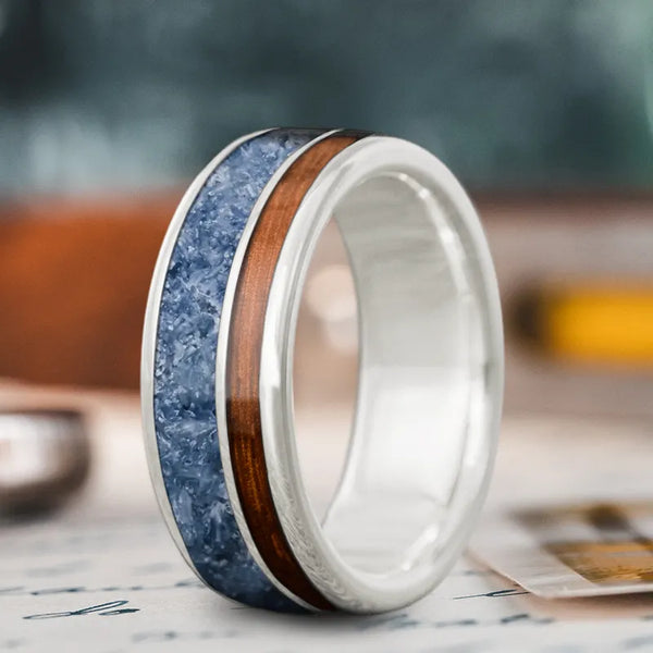 Custom Design - 2-Inlay Offset Ring YXFs5QLq1zRL7E13TMoMZ1hZ