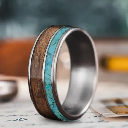 Custom Design - 2-Inlay Offset Ring NxhmDlfKn0QTQ87JR04PiBLV