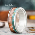Custom Design - 2-Inlay Offset Ring 0zZm6M7z09QI54chokhgTFWU
