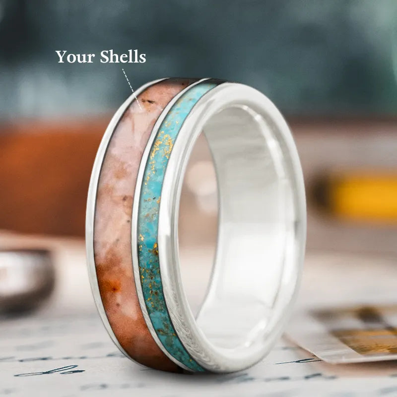 Custom Design - 2-Inlay Offset Ring 0zZm6M7z09QI54chokhgTFWU