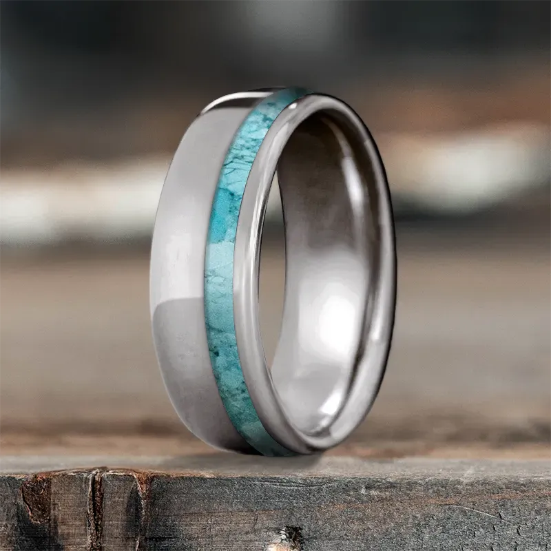 Custom Design - Single Offset Inlay Ring yb8qnqSDYMzCoogAK3P8j9kU