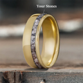 Custom Design - Single Offset Inlay Ring jFh8SISG985ivmgaSWXFAjNq