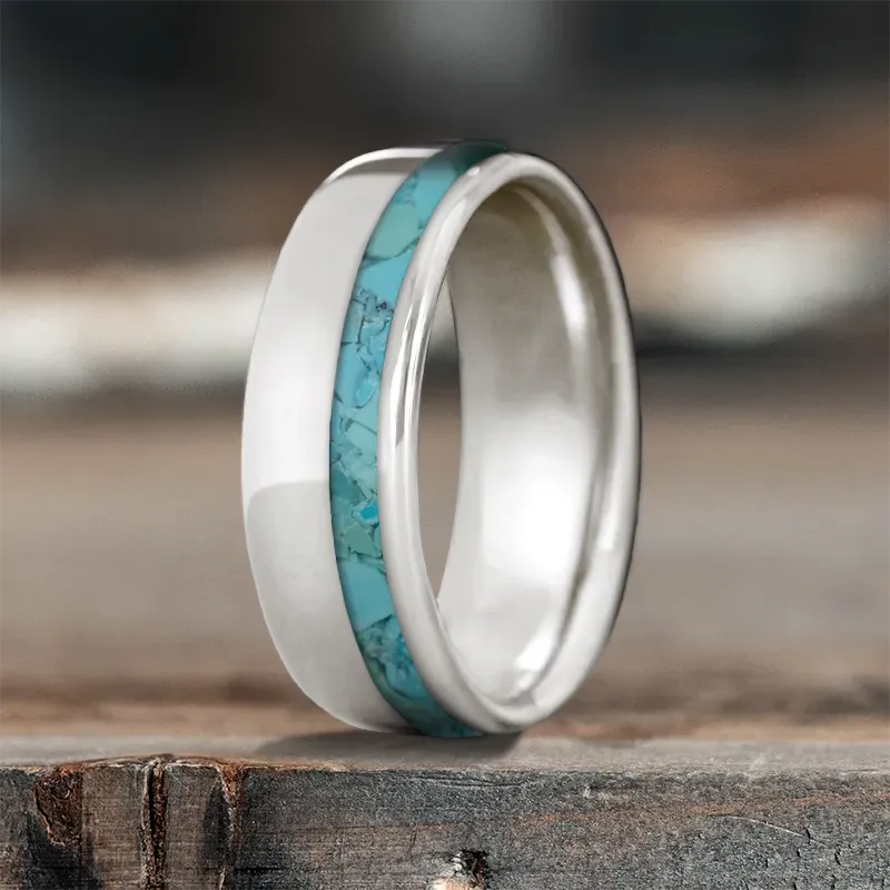 Custom Design - Single Offset Inlay Ring SalP5KSuwqIQmS-OTp9uqHuz