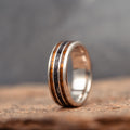 :: Shown in 10k White Gold | 8mm Wide.