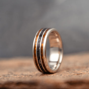 :: Shown in 10k White Gold | 8mm Wide.