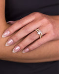 The Sidney & Arabella | Oval Diamond & Half-Eternity Bridal Set