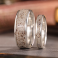 ::Shown in Men's 8mm & 4mm Wide | Silver