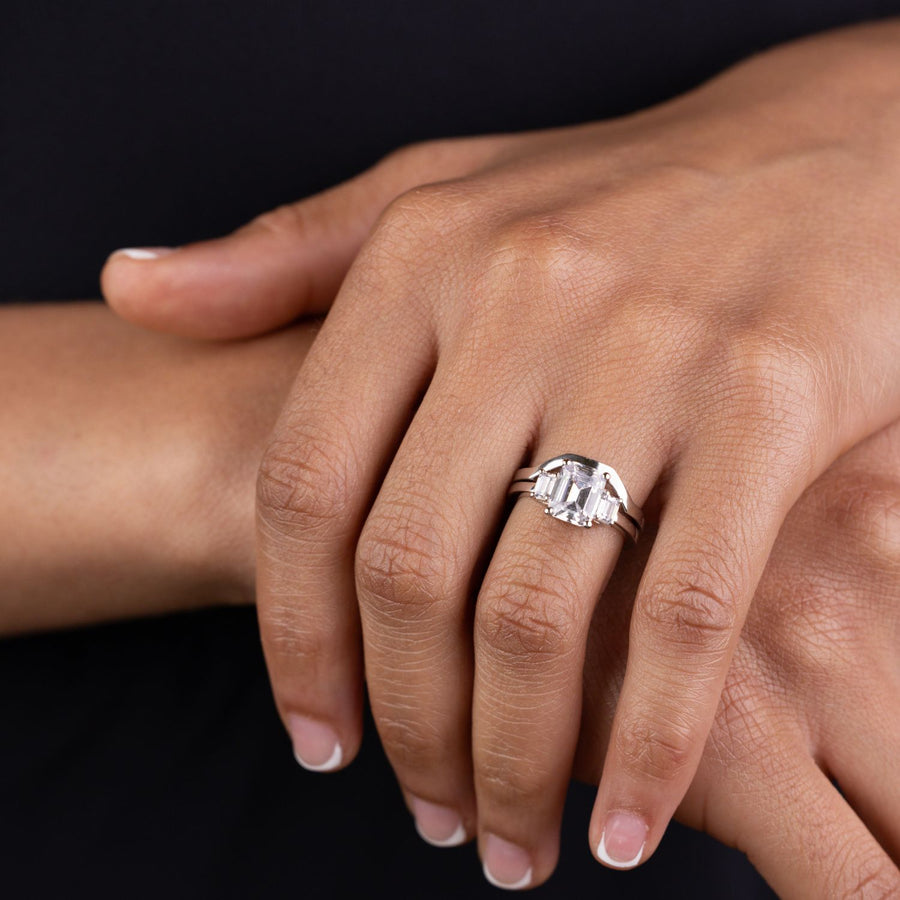 sleek-solid-gold-contour-band-for-emerald-cut-engagement-ring-rustic-and-main