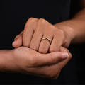 The Vela - Solid Gold Contour Band with Knife Edge