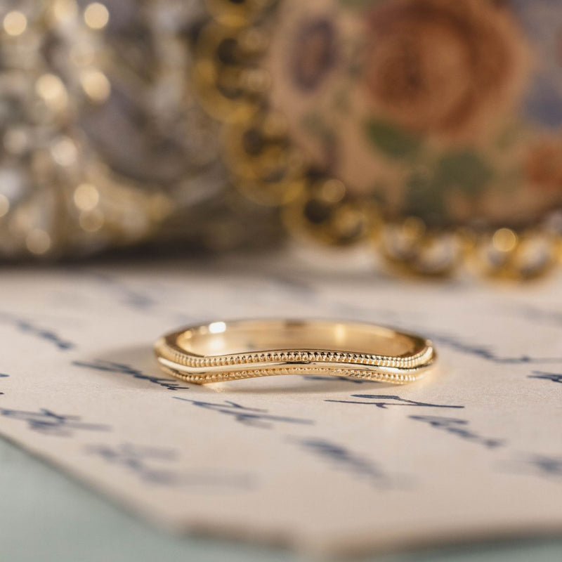 solid-gold-contour-band-miligrain-accents-the-alouette-rustic-and-main