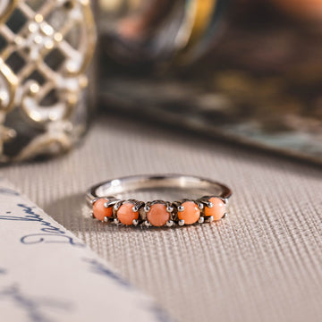 stacking-half-eternity-band-pink-natural-coral-the-auralie-rustic-and-main