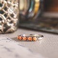 stacking-half-eternity-band-pink-natural-coral-the-auralie-rustic-and-main