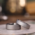 :: Shown in 6 & 8mm Wide | Titanium