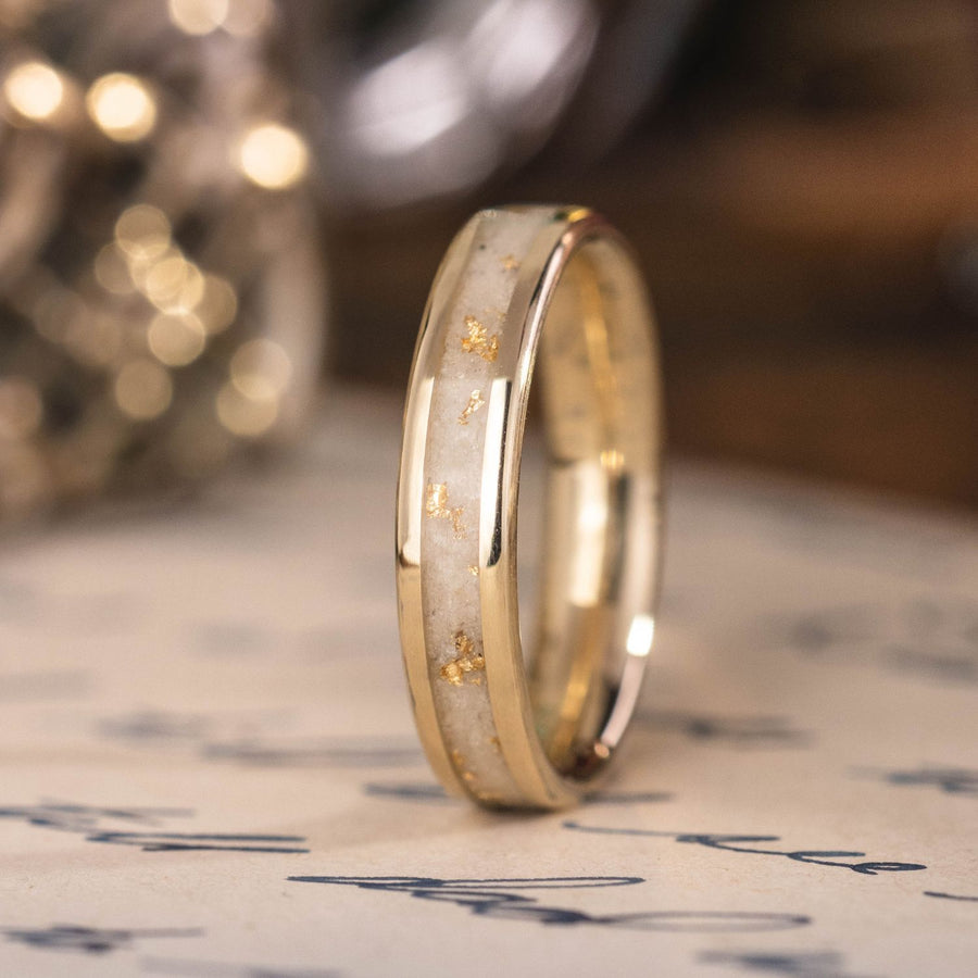 ::Shown in 4mm Wide | 10k Yellow Gold
