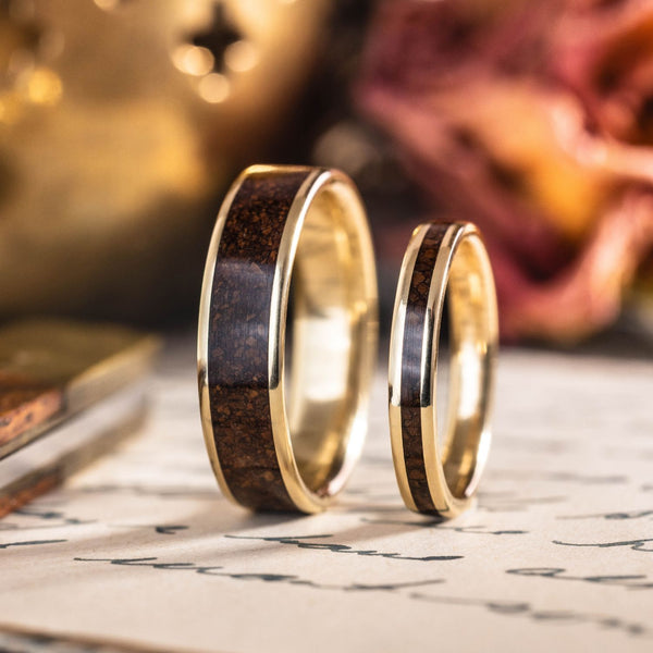 :: Shown in 6 & 3mm Wide | Yellow Gold