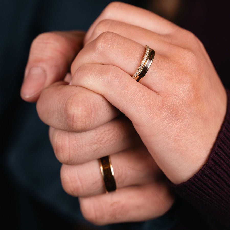 :: Shown in 6 & 3mm Wide | Yellow Gold