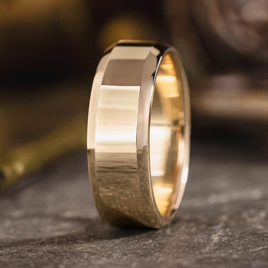 :: Shown in 8mm Wide | Yellow Gold 