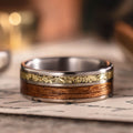 the-artillery-mens-titanium-ring-teak-wood-gun-casing-shavings