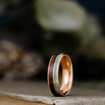 the-asheville-walnut-wood-turquoise-yellow-gold-mens-ring-wedding-band