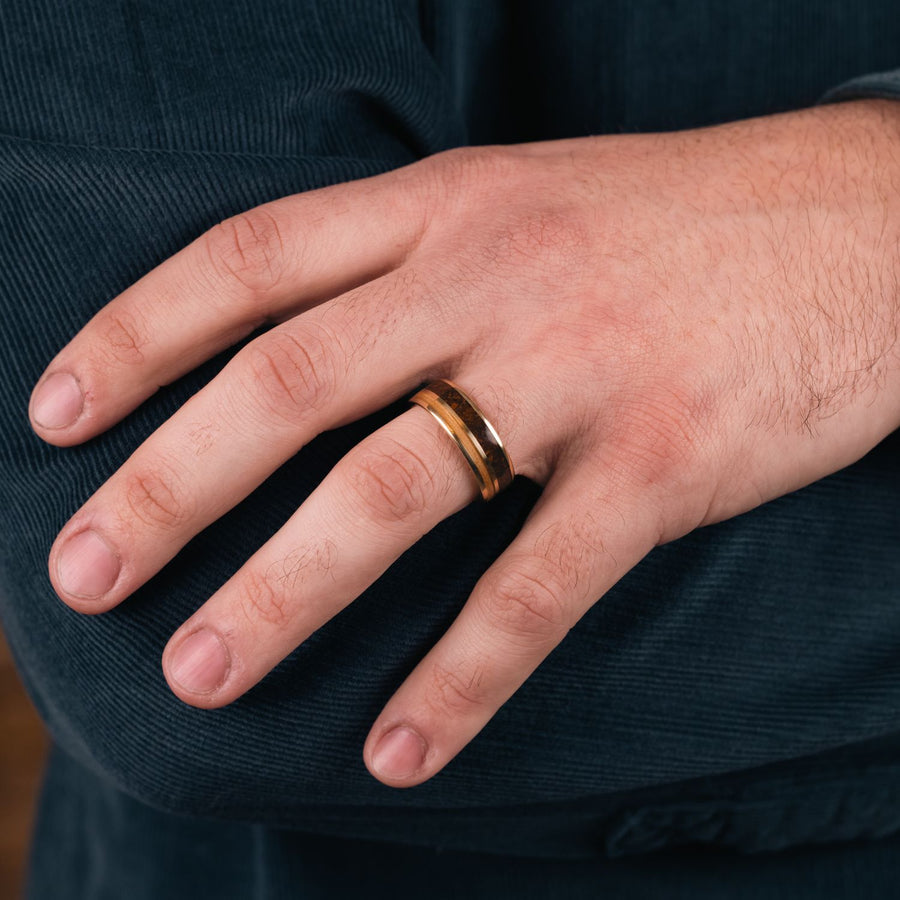 ::Shown in 8mm Wide | 10k Yellow Gold