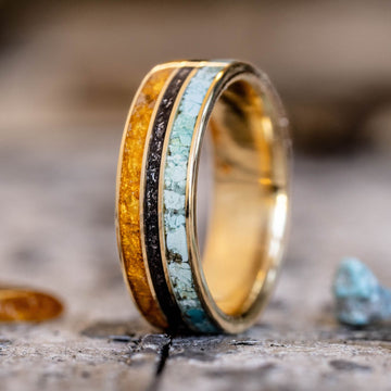 :: Shown in 8mm Wide | Yellow Gold 