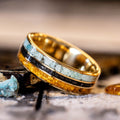 :: Shown in 8mm Wide | Yellow Gold 